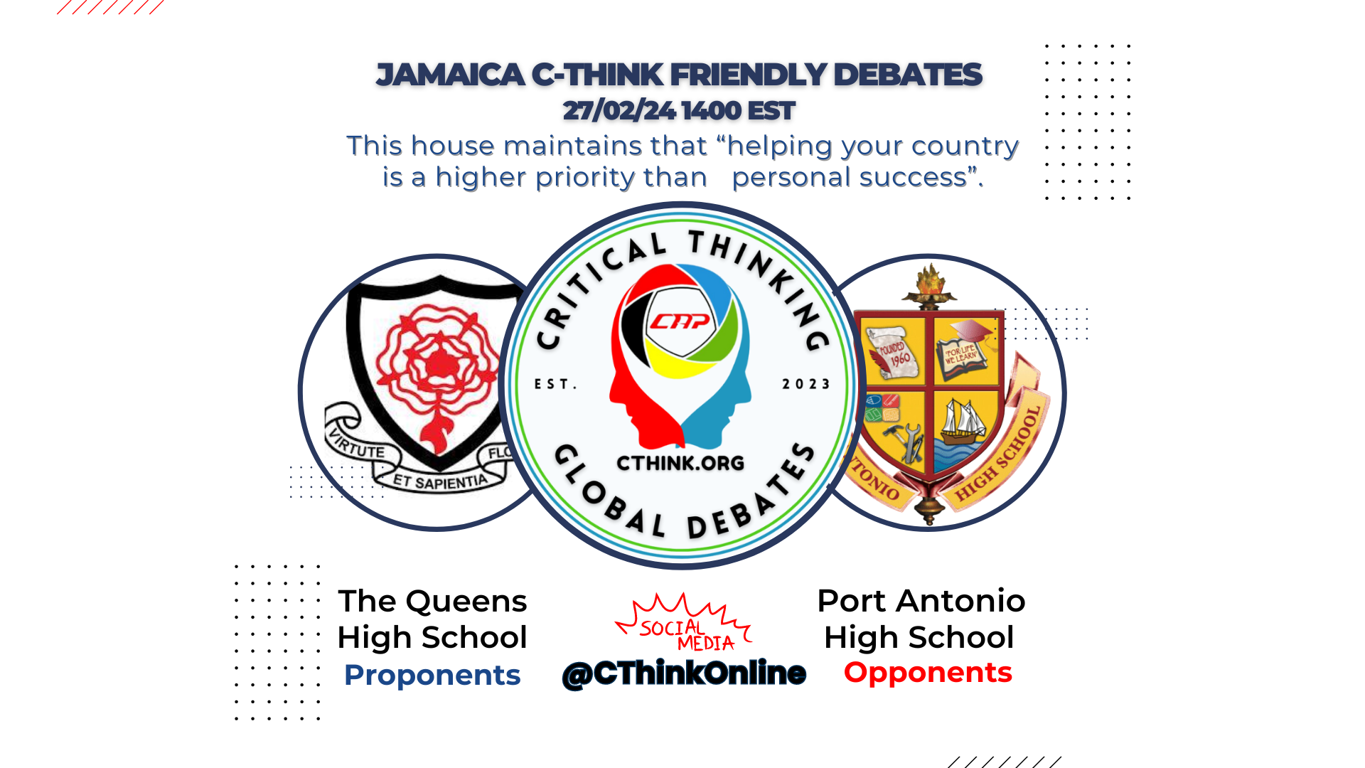 Queens and Port Antonio Exhibit C-Think Debates